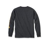 Carhartt Mens Long Sleeve Rib Knit Crew Neck Signature Logo T-Shirt