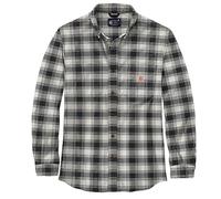Carhartt Men's Long-Sleeved Shirt Flannel L/S Plaid Shirt, Malt., XL