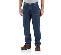 Carhartt Mens Double Front Loose Fit Logger Jeans Waist 40' (102cm), Inside Leg 32' (81cm)