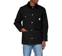 Men's Carhartt Loose Fit Firm Duck Blanket-lined Chore Coat Black - Size: 42/Regular