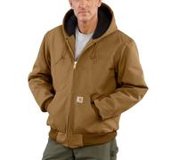 Carhartt Men's Loose Fit Firm Duck Insulated Flannel-lined Active Jacket work utility outerwear, Carhartt Brown, XL UK