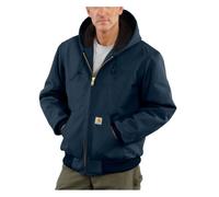 Carhartt Men's Loose Fit Firm Duck Insulated Flannel-lined Active Jacket work utility outerwear, Dark Navy, XL Tall UK