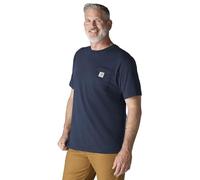 Carhartt Men's Loose Fit Heavyweight Short-sleeve Pocket T-shirt (Big & Tall), Navy, 4XL