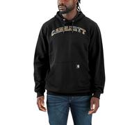 Carhartt Men's Loose Fit Midweight Camo Logo Graphic Sweatshirt, Carhartt Brown/Black, M