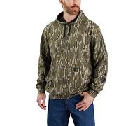 Carhartt Men's Loose Fit Midweight Camo Sleeve Graphic Sweatshirt, Mossy Oak Bottomland Camo, 4XL Big