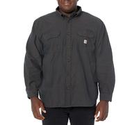 Carhartt Men's Loose Fit Midweight Chambray Long-Sleeve Shirt (Big & Tall) Black Chambray XX-Large Tall