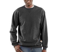 Carhartt Men's Loose Fit Midweight Crewneck Sweatshirt, Carbon Heather, S