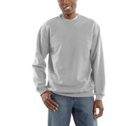 Carhartt Workwear K124 Midweight Crewneck Sweatshirt Heather Grey - L L