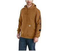 Carhartt Men's Loose Fit Midweight Logo Sleeve Graphic Sweatshirt, Carhartt® Brown, XXL