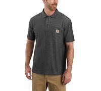 Carhartt Men's Loose Fit Midweight Short-Sleeve Pocket Polo, Carbon Heather, Medium, Carbon Heather, Medium