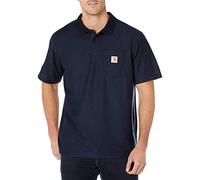 Carhartt Men's Loose Fit Midweight Short-Sleeve Pocket Polo, Navy, S