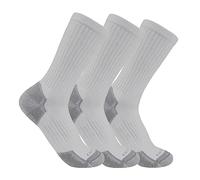 Carhartt Workwear SC6203M Cotton Blend Crew Sock 3 Pack Grey L Colour: L