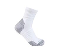 Carhartt Men's Midweight Cotton Blend Quarter Sock 3 Pack, White, Large
