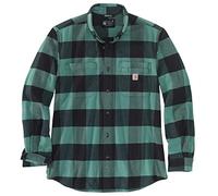 Carhartt Mens Midweight Flannel Long Sleeve Plaid Shirt