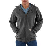 Carhartt Men's Midweight Hooded Zip-front Sweatshirt, Carbon Heather, 3XL Plus Tall UK
