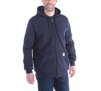 Carhartt Men's Midweight Sweatshirt Hooded Zip Front Original Fit K122,New Navy,X-Large