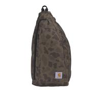 Carhartt Men's Mono Sling Backpack, Unisex Crossbody Bag for Travel and Hiking, Duck Camo, One Size