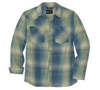 Carhartt Men's Plaid, Storm Blue, Large