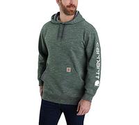 Carhartt Mens Polycotton Stretchable Sleeve Logo Hooded Sweatshirt Top