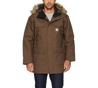 Carhartt Men's Quick Duck Sawtooth Parka Coat, Dark Canyon Brown, L Regular