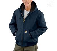 Carhartt Men's Quilted Flannel Lined Duck Active Jac Big-tall work utility outerwear, Dark Navy, L Tall UK