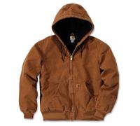 Carhartt Men's Quilted Flannel Lined Sandstone Active Jacket, Carhartt Brown, 2X