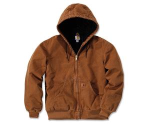 Carhartt Men's Quilted Flannel Lined Sandstone Active Jacket, Carhartt Brown, 2X