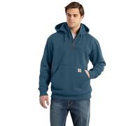 Carhartt Men's Rain Defender Loose Fit Heavyweight Quarter-Zip Sweatshirt, Storm Blue Heather, L