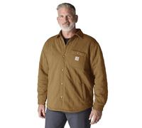 Carhartt Men's Rain Defender Loose Fit Heavyweight Quilted Snap Front Shirt Jac Sweatshirt (pack of 1)