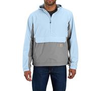 Carhartt Men's Rain Defender Loose Fit Lightweight Packable Anorak (US, Alpha, Medium, Regular, Regular, Asphalt/Moonstone), Blue