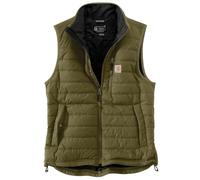 Carhartt Men's Rain Defender Relaxed Fit Lightweight Insulated Vest, Dark Bronzed Green, L