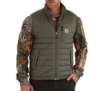 Carhartt Mens Rain Defender Relaxed Fit Lightweight Insulated Vest, Moss, XXL