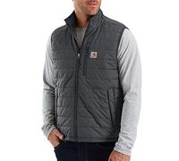 Carhartt Mens Gilliam Nylon Insulated Vest Gilet Bodywarmer - Grey - Size Large