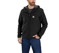 Carhartt Men's Rain Defender Relaxed Fit Lightweight Jacket, Black, Large
