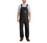 Carhartt Men's Relaxed Fit Duck Bib Overall, Black, W42/L34