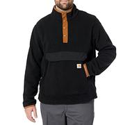 Carhartt Men's Relaxed Fit Fleece Pullover Jacket, Black, S