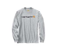 Carhartt Workwear 104107 Core Logo T-Shirt Long Sleeve Heather Grey Si M