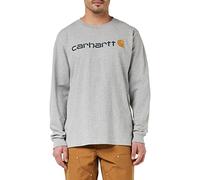 Carhartt Mens Core Logo Long Sleeve Cotton Crewneck T Shirt S - Chest 34-36' (86-91cm)