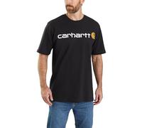 Carhartt Men's Relaxed Fit Heavyweight Short-Sleeve Logo Graphic T-Shirt, Black, XXL