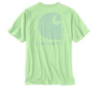 Carhartt Men's Relaxed Fit Heavyweight Short-Sleeve Pocket C Graphic T-Shirt, Tender Greens, Large