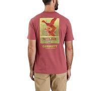Carhartt Men's Relaxed Fit Heavyweight Short-Sleeve Pocket Super Dux Graphic T-Shirt, Apple Butter Heather, XL