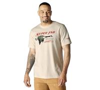 Carhartt Men's Relaxed Fit Lightweight Short-Sleeve Fab Graphic T-Shirt, Oat Milk, 3XL