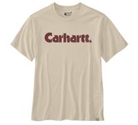 Carhartt Male T-shirt - relaxed fit lightweight short-sleeve logo graphic t-shirt - Beige - M