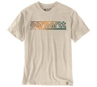 Carhartt Workwear 106538 Shortsleeve Logo Graphic T-Shirt Oat Milk L C L