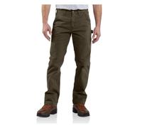 Carhartt Men's Relaxed-Fit Washed Twill Dungaree Pant Panties, Dark Coffee, 44W x 34L