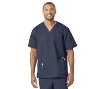 Carhartt Men's Ripstop Multi-Pocket Scrub Top - Blue - S