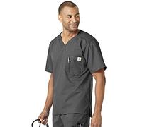 Carhartt Men's Ripstop Utility Scrub Top, Dark Pewter, XXX-Large