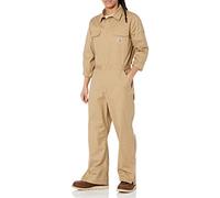 Carhartt Men's Rugged Flex Canvas Coverall, Dark Khaki, M Short