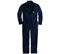 Carhartt Workwear Men's Coverall 105019 Rugged Flex Canvas Navy Size S 33"