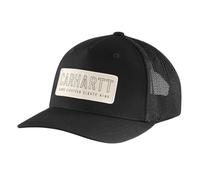 Carhartt Men's Rugged Flex Canvas Mesh-Back 1889 Patch Cap, Black, One Size